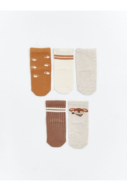 Patterned Baby Boy Socks Pack of 5