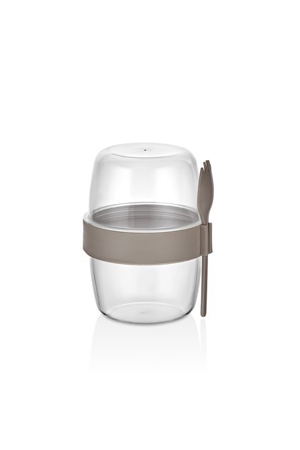 Qlux Yogurt Salad Muesli Container Bpa Free 300 + 300 ml Portion Food Container L-00978