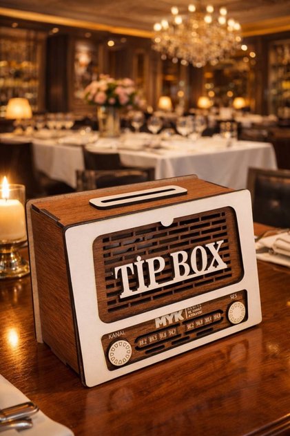 Tip Box, Tip Box and Piggy Bank with a Nostalgic Radio Look