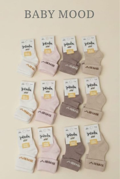 12-Pack Cotton Baby Girl Socks Set - Transitional Patterns with Soft Elastic