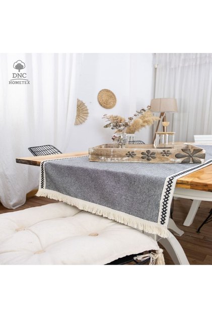 Gray Anthracite Black Striped Runner [45X150]