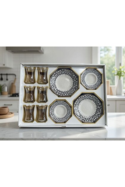 Paşabahçe Herencia 18 Parça Premium Gold Çay & Pasta Takımı