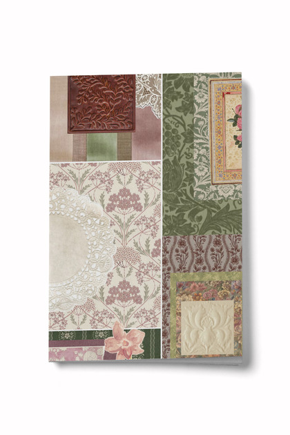 Vintage Series 4 Nadide Motifs A6 Lined Mini Notebook Notepad