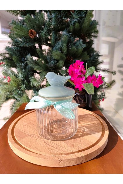 Bird Jar Classic 650 ml Green - Bird Jar with Lid 650 ml Green
