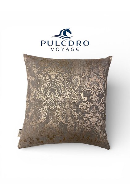 Voyage Decorative Throw Pillow Cover 45X45 cm Soft Textured Modern Patterned Sofa Cushion Cover
