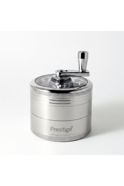 Herb Grinder 4 Layers Grinder with Magnetic Lid (Silver) | PR50633