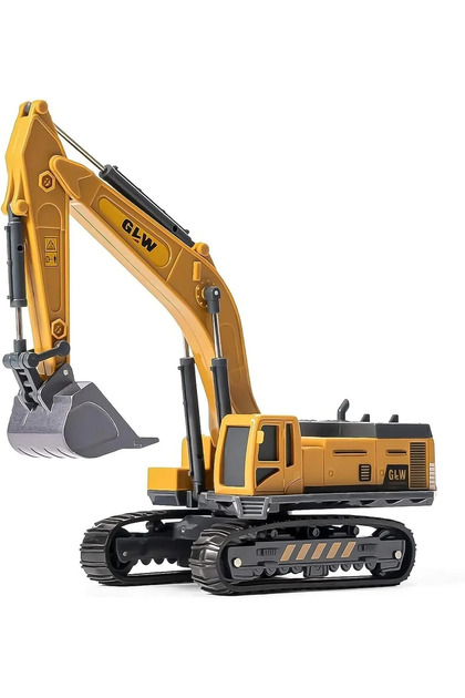 Tıfıl Toys Oyuncak Sürtmeli Ekskavatör Kepçe Metal Oyuncak Paletli