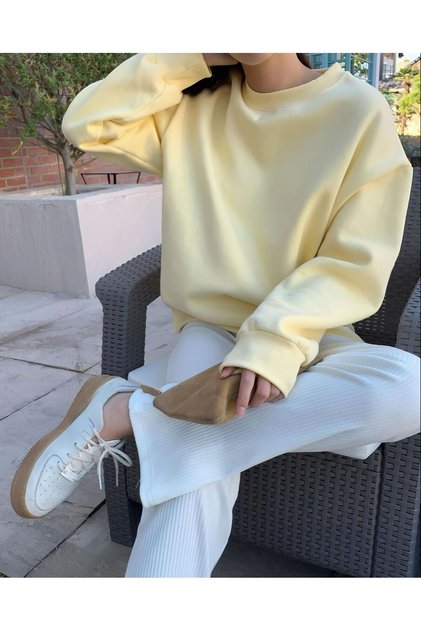 Kadın Pamuk Sweatshirt