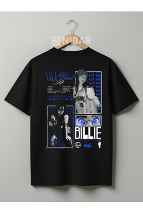 Touz Moda Yıkamalı Billie Eilish Baskılı Unisex Oversize Vintage T