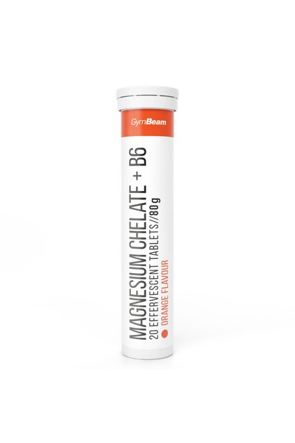 Chelat de magneziu + B6 efervescent, 20 comprimate, portocaliu