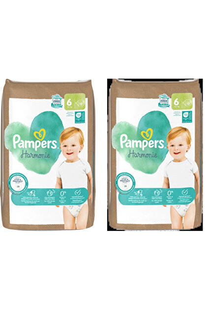Prima Pampers Harmonie Bebek Bezi 6 Numara (13+ kg) – 2x17 Adet