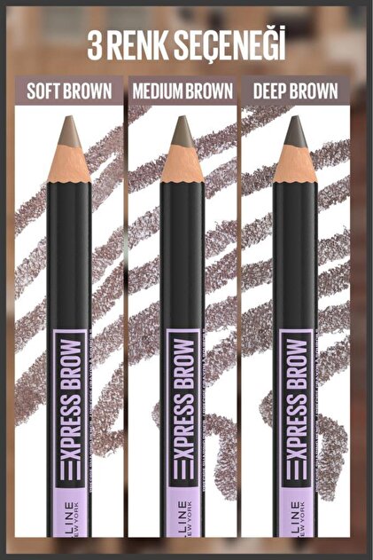 &be Liquid Eyebrow ダークブラウン 5本セット Maybelline New York Maybelline NY Quick Shaper Kaş Şekillendirici