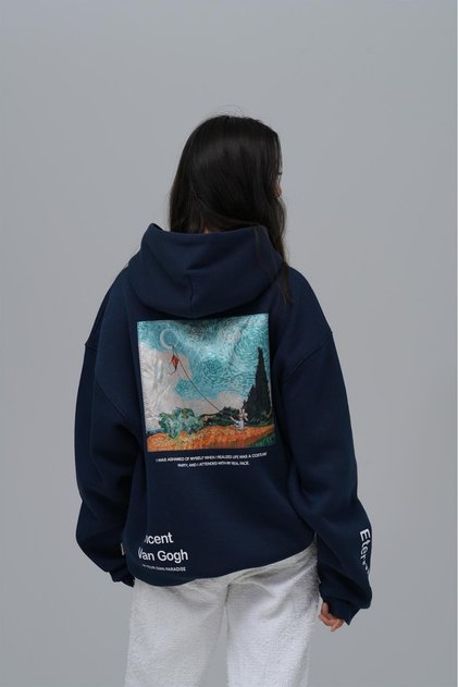 Zemli̇ya_Unisex Thick 3 Thread Kar Basic Ov Oversized a Cotton Sweatshirt Cardigan & Comfort Sda508