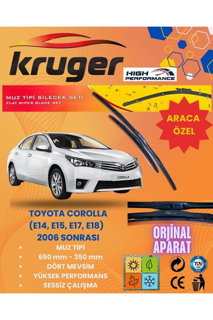 MUZ SİLECEK TAKIMI - TOYOTA COROLLA (E14, E15, E17, E18) (2006 SONRASI)