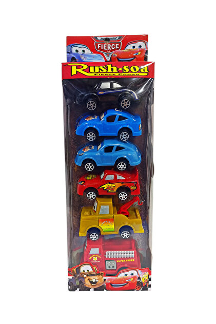 Brother Toys Cars Şimşek Mcqueen 6'lı Sürtmeli Araba Seti Mater