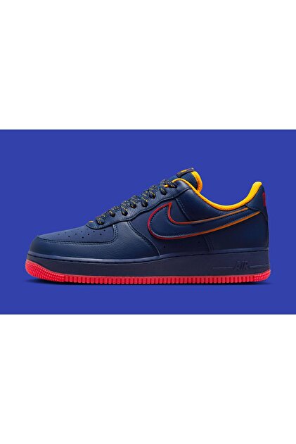 Nike Air Force 1 '07 LV8 'Retro Pack Lettering' Erkek Mavi Sneaker