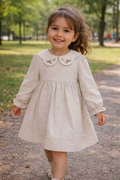 sachin and babi light blue dress Yo Baby Bell Sleeve Dress Toddler