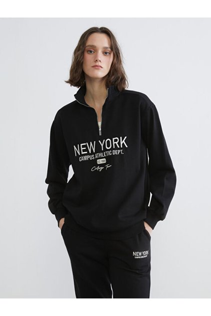 Sparkling Choices from Shining Store New York Embroidered Loose Fit Women's Thick Sweatshirt