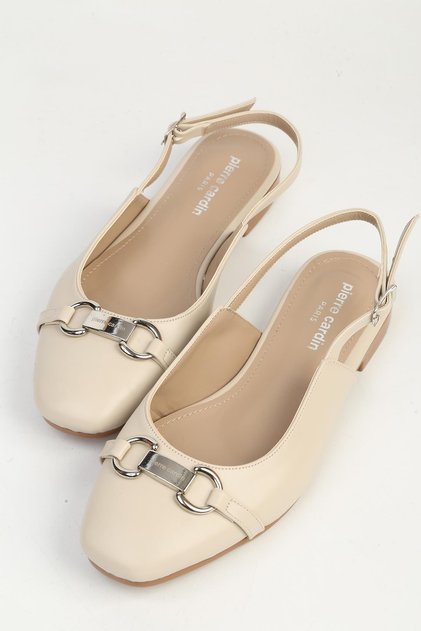 Women's Beige Ballerinas Pc-55780