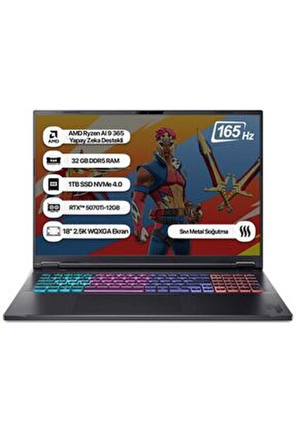 ACER Nitro 16S NH.U07EY.001 Ryzen AI 9 365 16GB 1TB SSD RTX5070Tİ