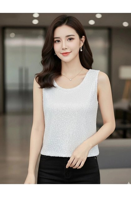 Shiny Sequined Blouse