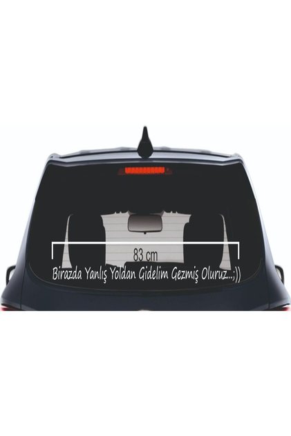 Maybe We'Ve Taken the Wrong Turn and We'Ll Get Lost.. Text Car Windshield Sticker 3D 83 cm