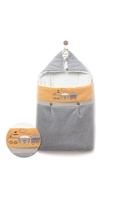Baby Boy Full Zipper Envelope Swaddle 12564