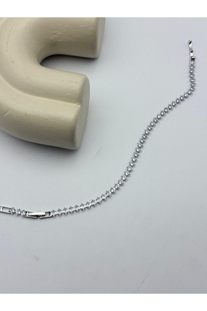 Steel Silver Stone Waterway Bracelet - 26Slb53
