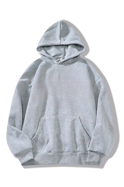 Düz Çocuk Sweatshirt Kapüşonlu