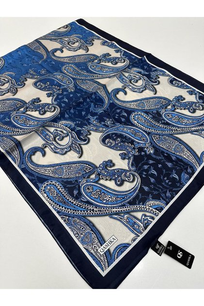 Qashka satin silk scarf etro pattern lbt0116