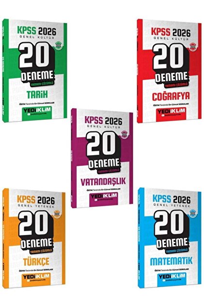 Yediiklim Yayınları Yediklim 2026 KPSS Lisans Altın Soru Set 15