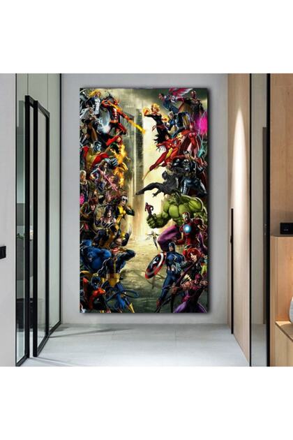 Super Heroes Kanvas Tablo