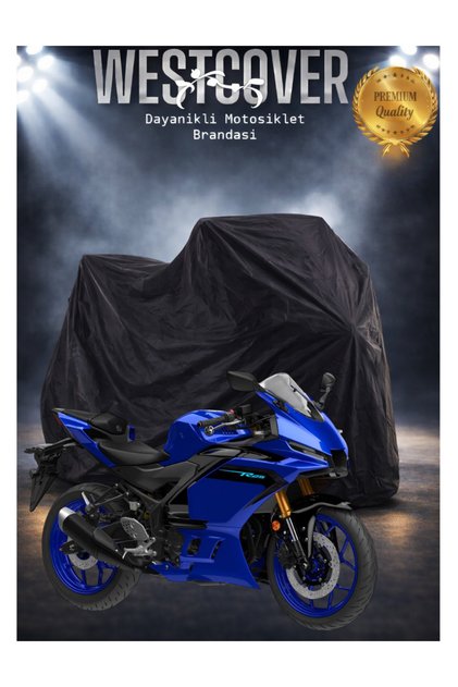 Black Yamaha R25 Compatible Motor Tent, Motorcycle Tarpaulin
