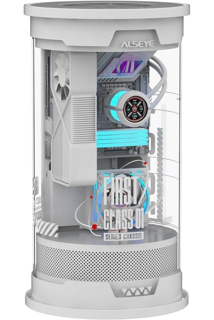 FC-01 Cylinder Acrylic Gaming PC Case