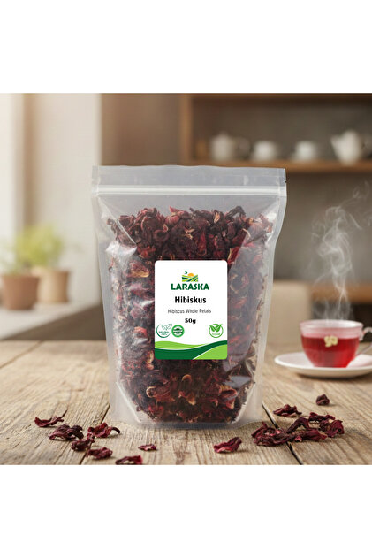 Laraska Organik Hibiskus Çayı - Nar Çiçeği - Bamya Çiçeği