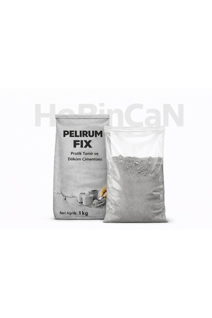 Fix Tamir ve Hobi Gri Çimentosu 1 KG – Çatlak Kapama, Delik Dolgu ve Kalıplı Beton Döküm İçin
