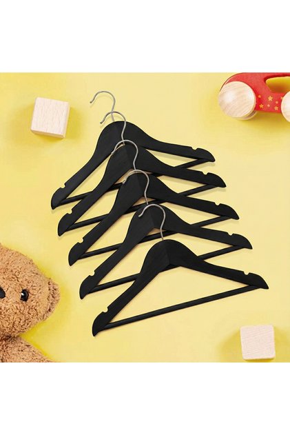 Wooden Children's Clothes and Shirt Hanger Baby Hanger Clothing and Dress Hanger 10 Pieces 1St Quality