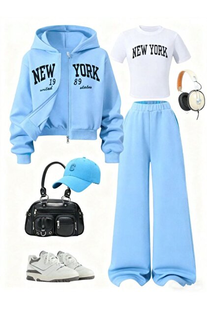 New York Printed 3-Piece Winter Set