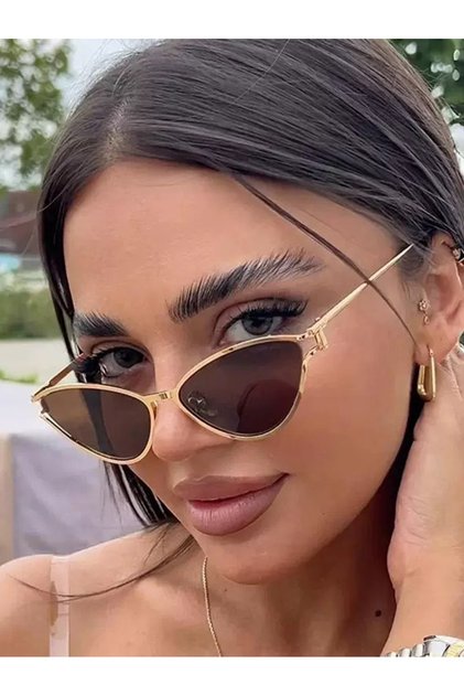 Brown Cat Eye Sunglasses
