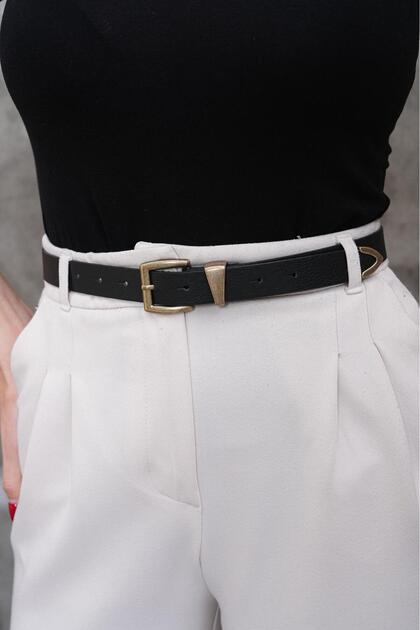 Antique Buckle Bridge End Set Women's Trouser Belt Dress Belt Shirt Belt Coat Belt