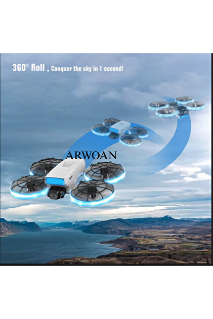 ARWOAN XJ2 Drone Kamera LED Aydınlatma, Uzaktan Kumandalı