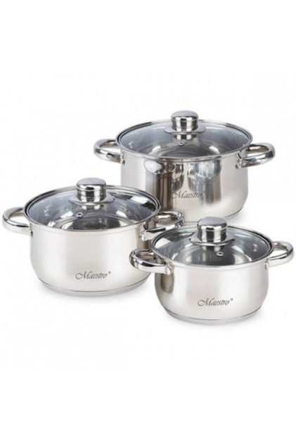 Set de 3 oale din oțel inoxidabil, MR-2020-6M