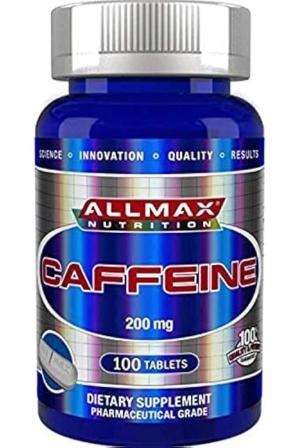 , 100% Pure Caffeine + Easy-To-Cut in Half Pill, 200 mg, 100 Tablets