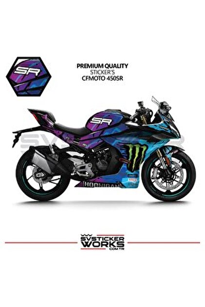 Motiker CFMOTO 450SR Hyper Beast Sticker Etiket Kaplama Modeli