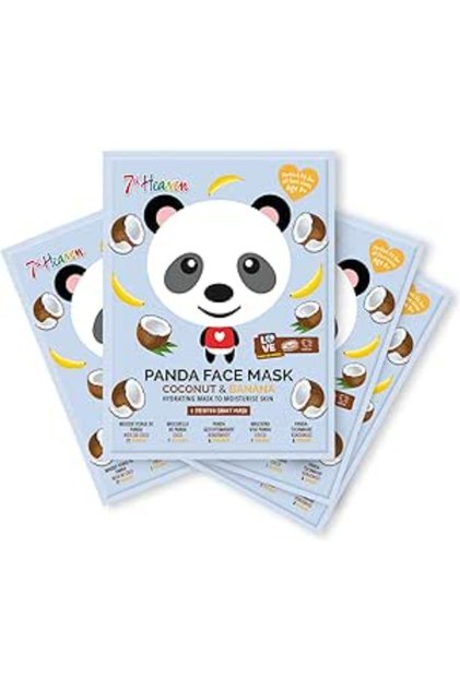 Hydrating & Moisturizing Panda Facial Sheet Mask with Coconut & Banana Extracts (8+ Years