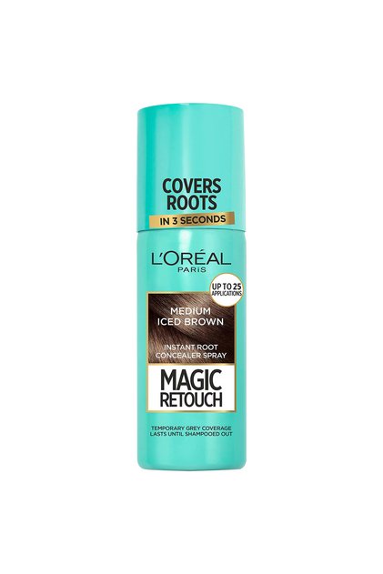 L'Oreal Paris, Magic Retouch, Спрей за корекция на корените, Средно ледено кафяво, 75 мл