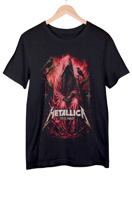 Μπλουζάκι Metallica Μαύρο Unisex Βαμβακερό Χτενισμένο Μπλουζάκι