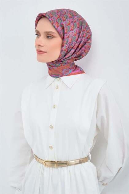 Saten İpek Eşarp 9518D E26YA9518D01-81