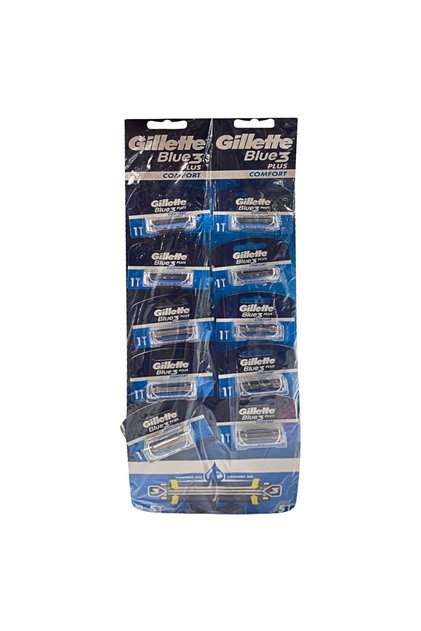 Aparat de Ras Blue 3 Plus Comfort, 3 Lame, Barbati, 10 Bucati