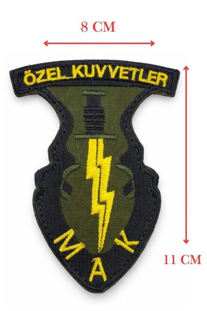 MAK Nakış Patch Özel Kuvvetler Askeri Arma Cırtlı Tactical Patch